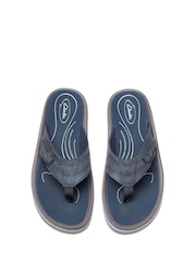Clarks Navy Essentials Wesley Sun Flip Sandals - Image 6 of 7