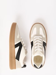Friends Like These White Lace-Up Retro Gumsole Sports Trainers - Image 1 of 5