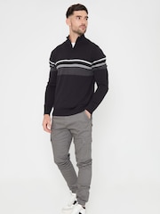 Threadbare Grey Joggers Style Cargo Trousers with Stretch - Image 3 of 4
