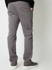 Threadbare Grey Straight Leg Canvas Trousers With Stretch - Image 2 of 4