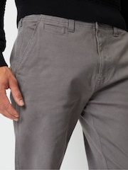 Threadbare Grey Straight Leg Canvas Trousers With Stretch - Image 4 of 4