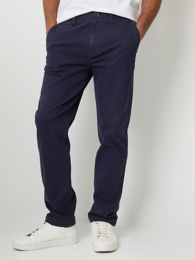 Blau - Threadbare Canvashose mit Stretch, geradem Bein - Bild 1 von 4 Blau - Threadbare Canvashose mit Stretch, geradem Bein - Bild 1 von 4