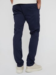 Threadbare Blue Slim Fit Cotton Chino Trousers 2 Pack With Stretch - Image 3 of 4