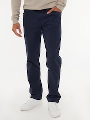 Threadbare Navy Straight Leg Jeans With Stretch - Image 1 of 4