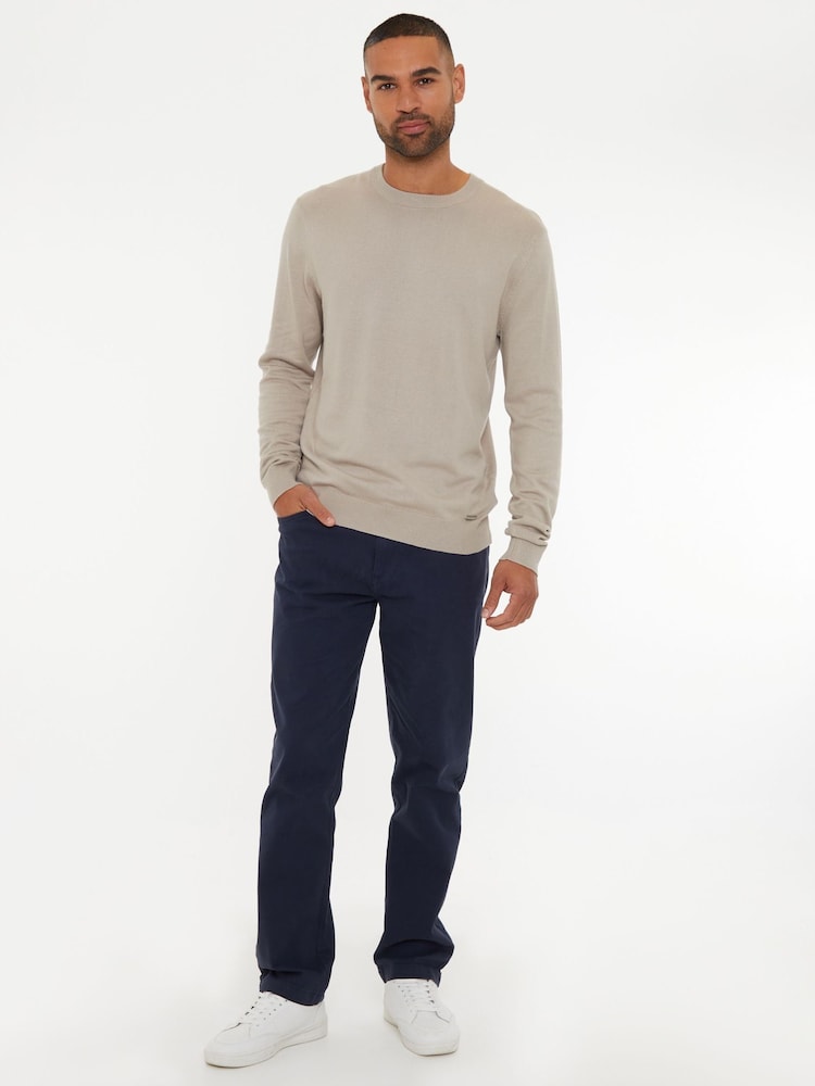 Threadbare Navy Straight Leg Jeans With Stretch - Image 3 of 4