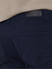 Threadbare Navy Straight Leg Jeans With Stretch - Image 4 of 4