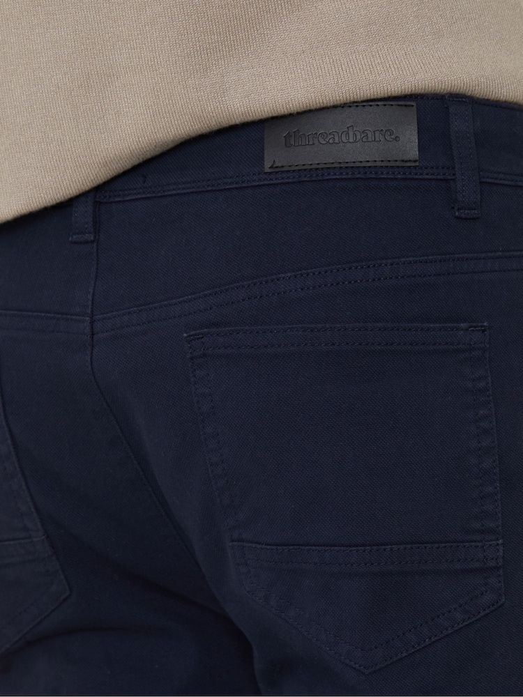 Threadbare Navy Straight Leg Jeans With Stretch - Image 4 of 4