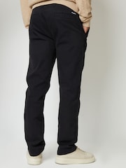 Threadbare Black Straight Leg Canvas Trousers With Stretch - Image 2 of 4