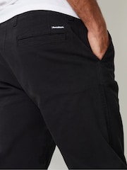 Threadbare Black Slim Fit Canvas Trousers With Stretch - Image 3 of 4