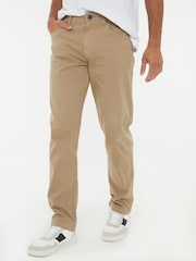 Threadbare Brown Straight Leg Jeans With Stretch - Image 1 of 4