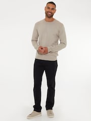 Threadbare Black Straight Leg Jeans With Stretch - Image 3 of 4