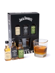 Jack Daniels Trio Selection with Glass - Image 1 of 2