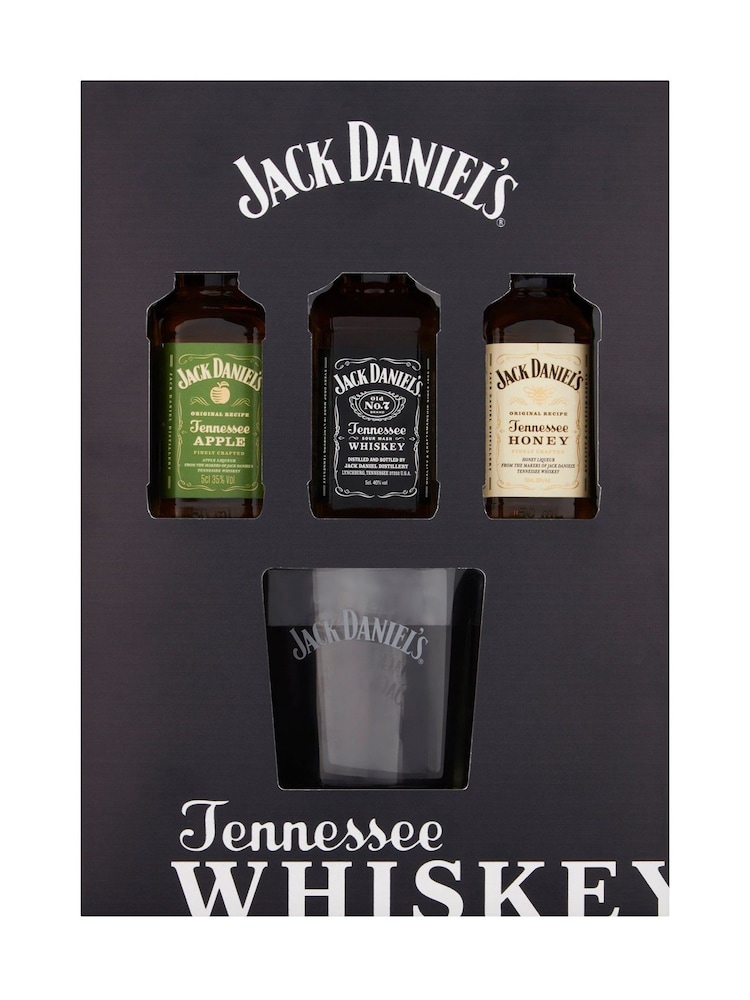 Jack Daniels Trio Selection with Glass - Image 2 of 2