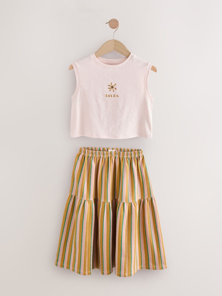 Pink Soleil Vest and Midi Skirt Set (3-16yrs) - Image 7 of 10