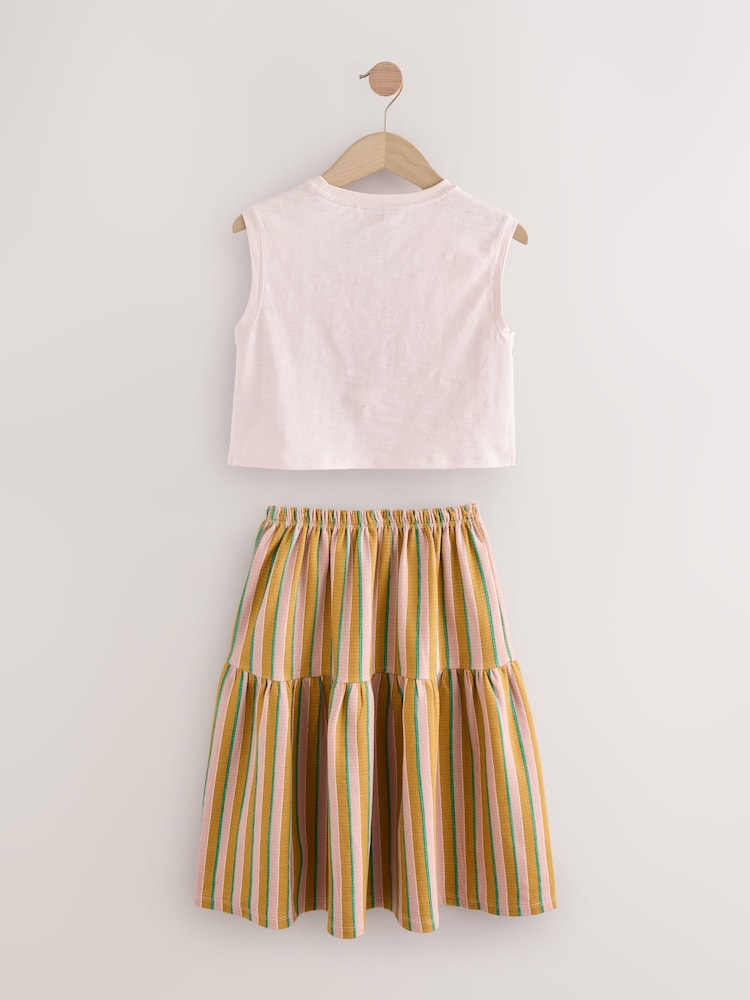 Pink Soleil Vest and Midi Skirt Set (3-16yrs) - Image 8 of 10