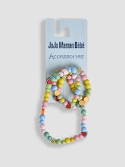 JoJo Maman Bébé Green Flower Toddler Necklace Set - Image 1 of 3