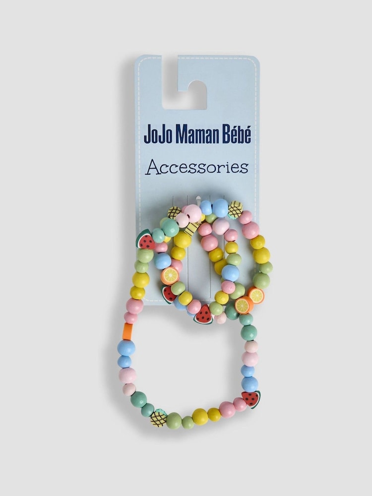JoJo Maman Bébé Green Flower Toddler Necklace Set - Image 1 of 3