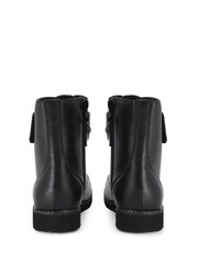Kurt Geiger London Junior Mini Kensington Strap Bow Black Boots - Image 3 of 4