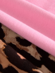 Multi Animal And Pink Slogan 100% Cotton T-Shirt And Cycling Shorts Set (3-16yrs) - Image 8 of 9