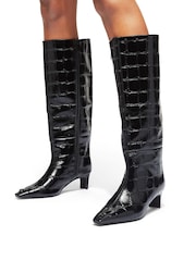 Kurt Geiger London Regent Knee Black Boots - Image 1 of 5