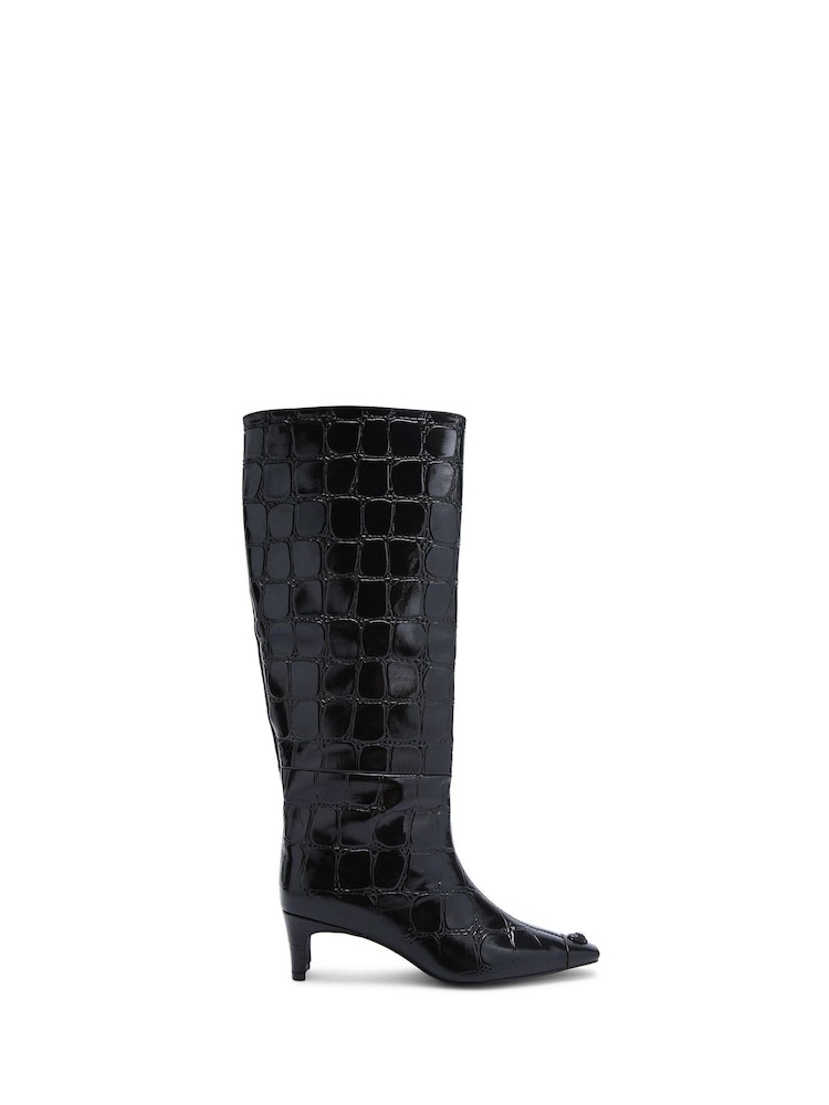 Kurt Geiger London Regent Knee Black Boots - Image 2 of 5