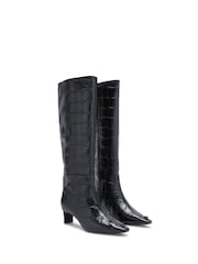 Kurt Geiger London Regent Knee Black Boots - Image 3 of 5