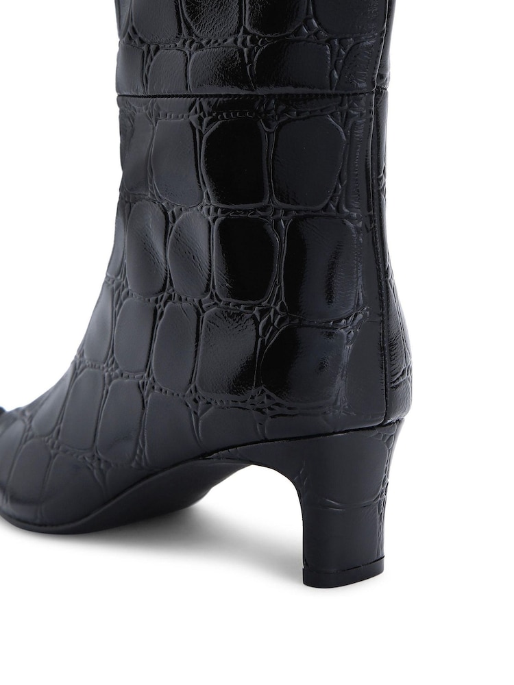 Kurt Geiger London Regent Knee Black Boots - Image 5 of 5