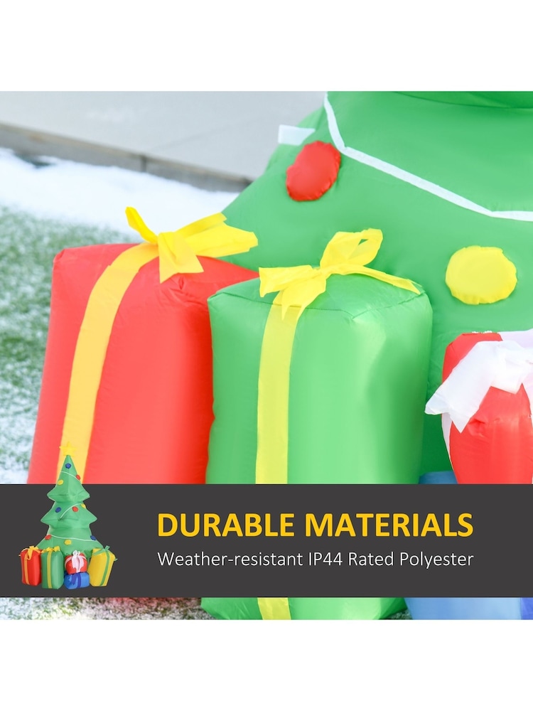 Homcom Green Outdoor 5FT Inflatable Christmas Tree Xmas Decoration - Image 6 of 6