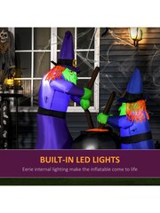 Homcom Blue 1.8m Inflatable Halloween Witches Cauldron Decorat Gift - Image 5 of 6