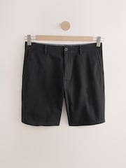 Black/Navy/Charcoal Straight Fit Stretch Chinos Shorts 3 Pack - Image 10 of 14