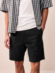 Black/Navy/Charcoal Straight Fit Stretch Chinos Shorts 3 Pack - Image 2 of 14