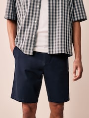 Black/Navy/Charcoal Straight Fit Stretch Chinos Shorts 3 Pack - Image 4 of 14