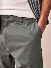 Black/Navy/Charcoal Straight Fit Stretch Chinos Shorts 3 Pack - Image 7 of 14