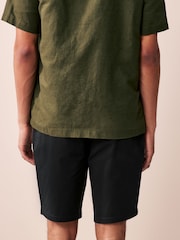 Black/Navy/Charcoal Slim Fit Stretch Chinos Shorts 3 Pack - Image 13 of 15