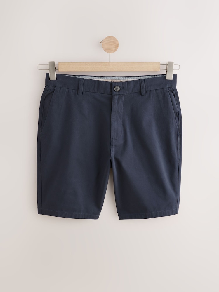 Black/Navy/Charcoal Slim Fit Stretch Chinos Shorts 3 Pack - Image 4 of 15