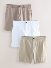 neutre - Slim Fit (Slim Fit) - Short chino extensible 3 Pack - Image 1 de 16