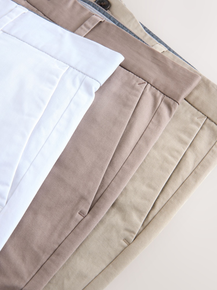 neutre - Slim Fit (Slim Fit) - Short chino extensible 3 Pack - Image 12 of 16