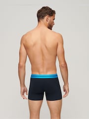 Superdry Blue Organic Cotton Boxers 3 Pack - Image 2 of 5
