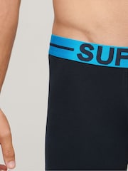 Superdry Blue Organic Cotton Boxers 3 Pack - Image 3 of 5