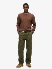 Superdry Brown Classic Essential 100% Cotton Sweatshirt - Image 2 of 3