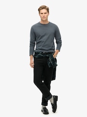 Синій - Superdry 100% Cotton базові Logo лонгслів Top - Image 1 of 1