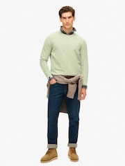 Superdry Green Classic Essential 100% Organic Cotton Sweatshirt - Image 1 of 4