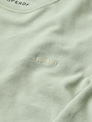 Superdry Green Classic Essential 100% Organic Cotton Sweatshirt - Image 4 of 4