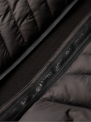 Superdry Black Hooded Storm Fleece Jacket - Image 5 of 6