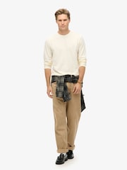 Поза білим - Superdry 100% Cotton базові Logo лонгслів Top - Image 2 of 3