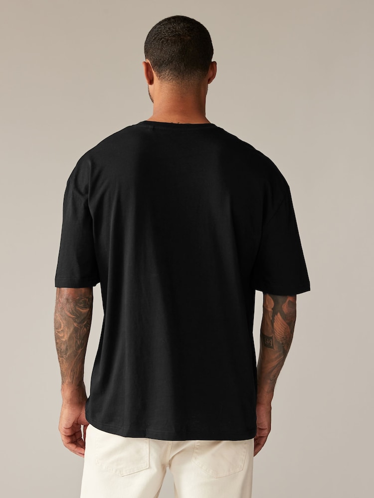 Black Skeleton Halloween 100% Cotton T-Shirt - Image 2 of 7