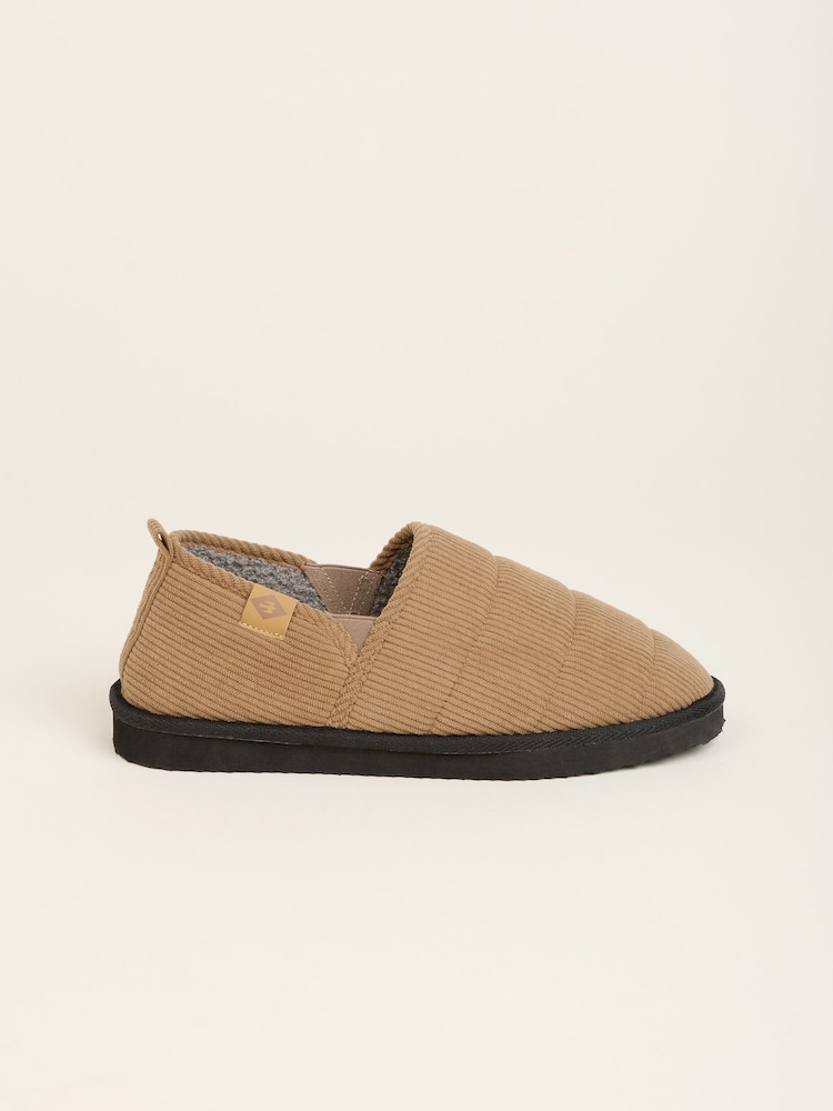 Brakeburn Brown Cord Slippers - Image 1 of 4