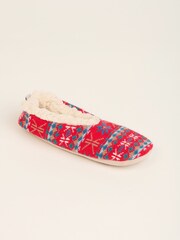 Brakeburn Red Please Bring Wine Slipper Socks - Image 1 of 4