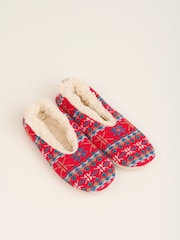 Brakeburn Red Please Bring Wine Slipper Socks - Image 2 of 4