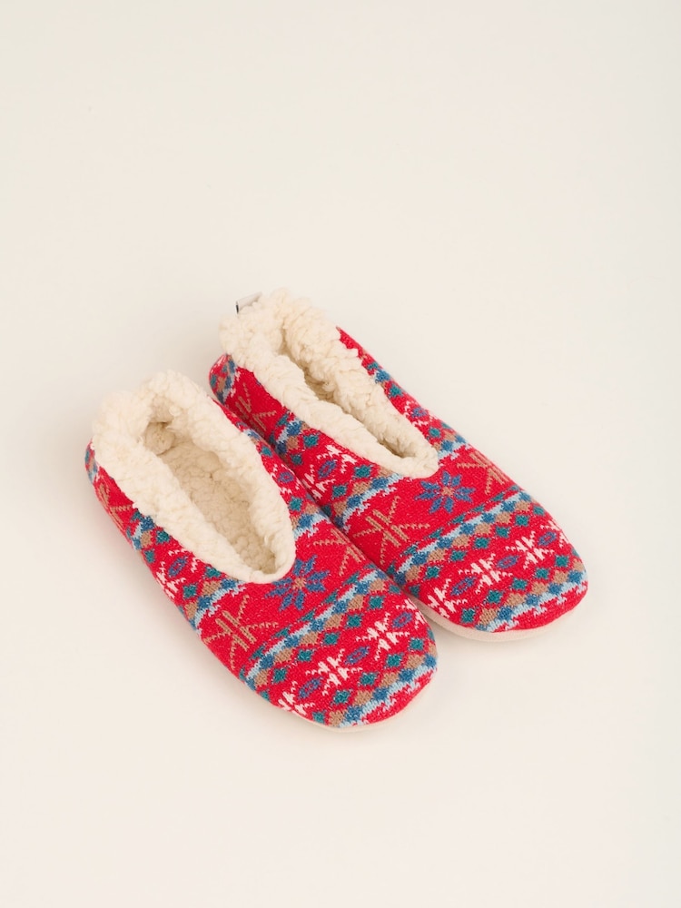 Brakeburn Red Please Bring Wine Slipper Socks - Image 2 of 4